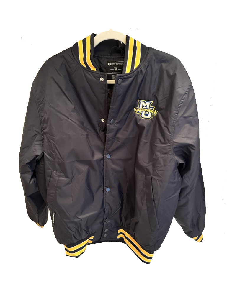 Marquette Embroidered Varsity Bomber Jacket