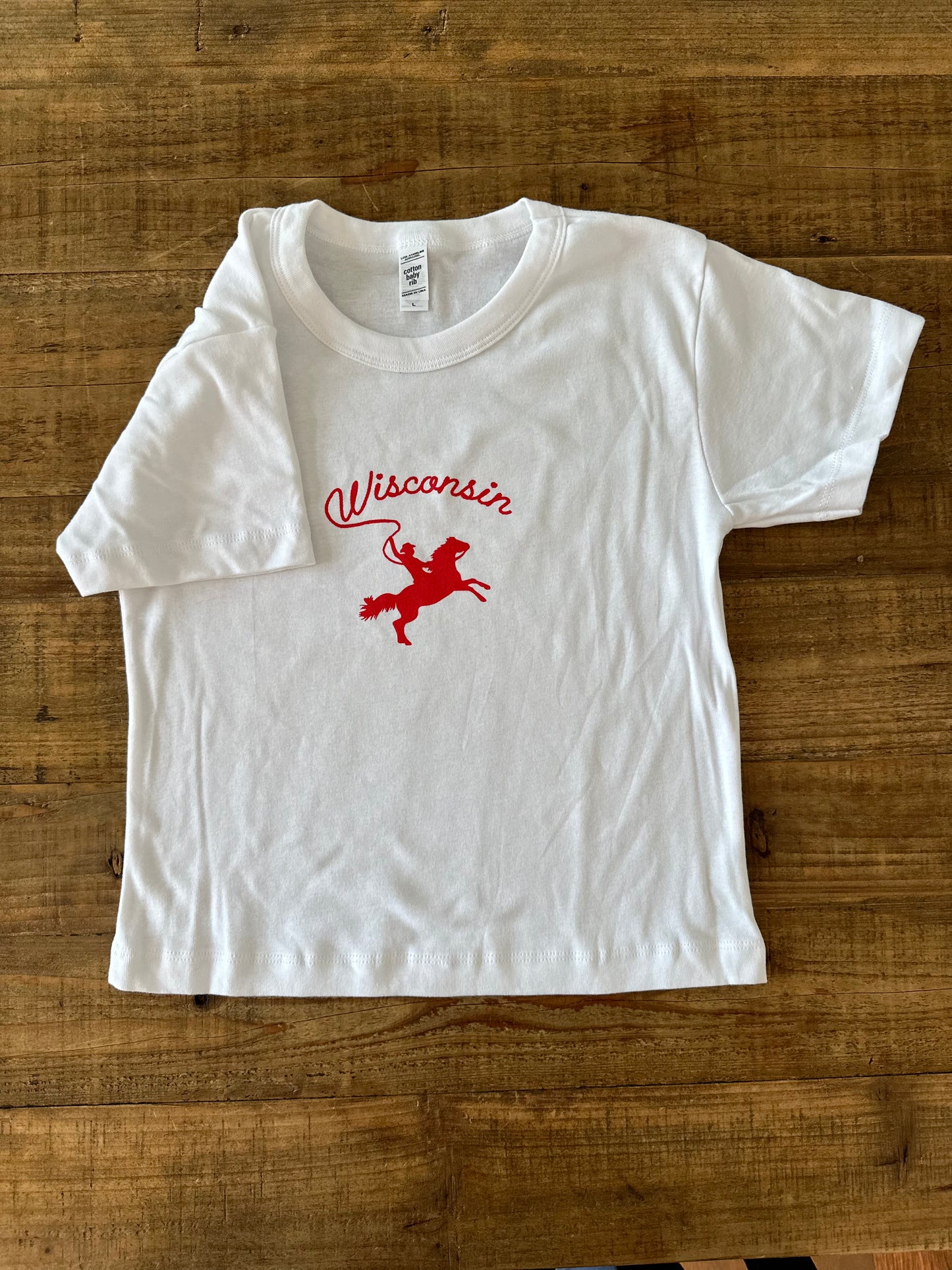 Wisconsin Lasso Baby Tee