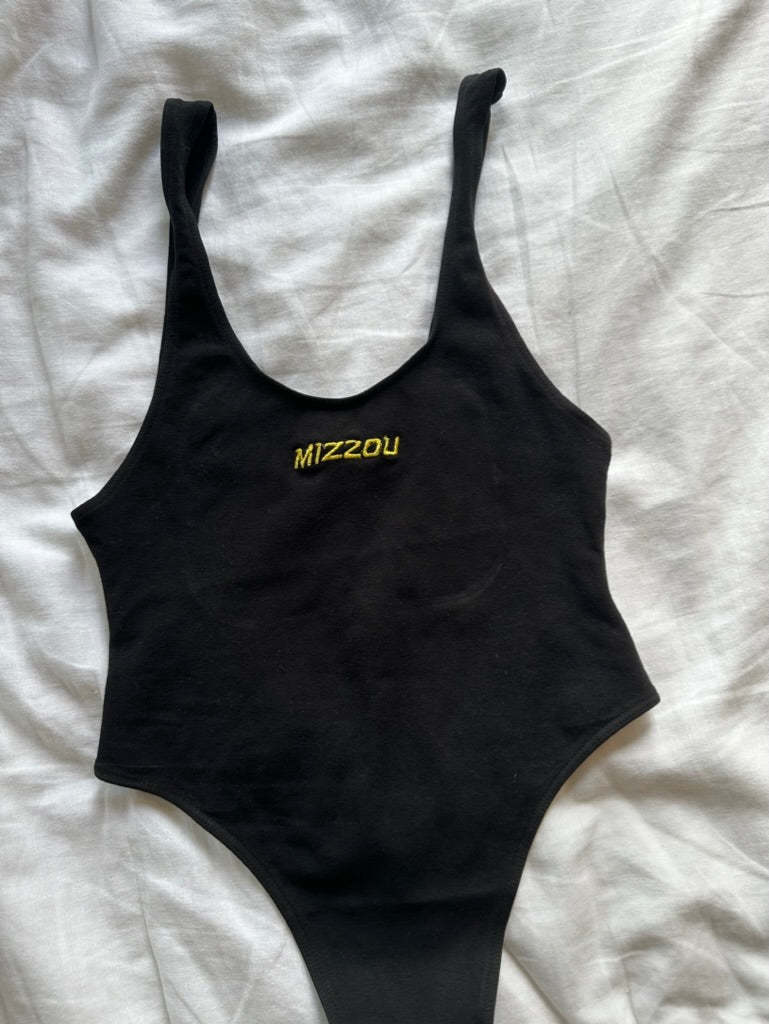 Mizzou Scoop Neck Bodysuit
