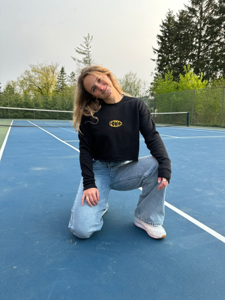 Iowa Bubble Cropped Sweatshirt