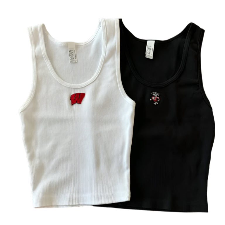 Wisconsin Mini Patch Scoop Neck Tank