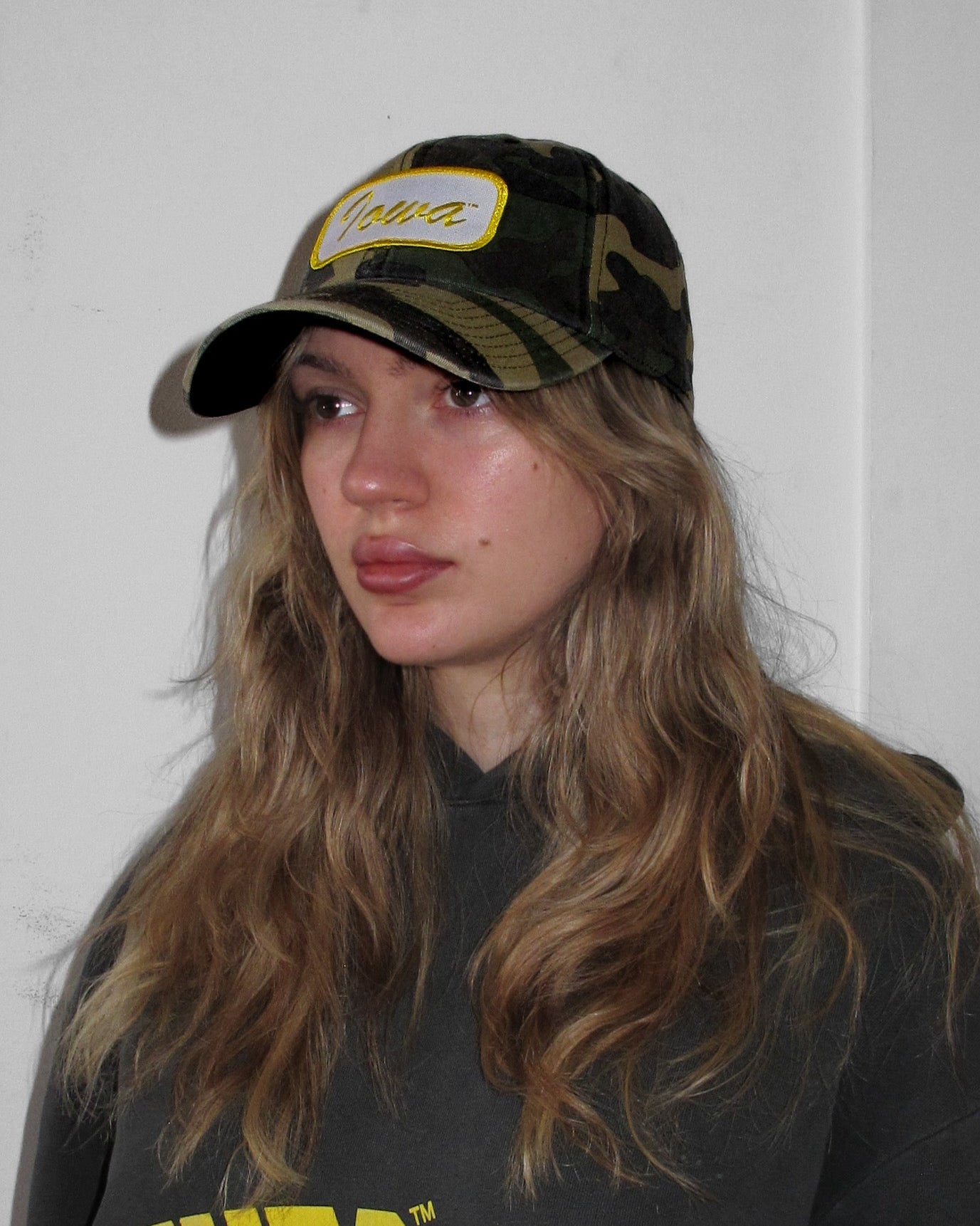 Iowa Name Plate Camo Hat