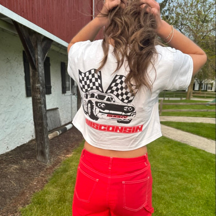 Wisconsin Race Team Crop Champion Tee