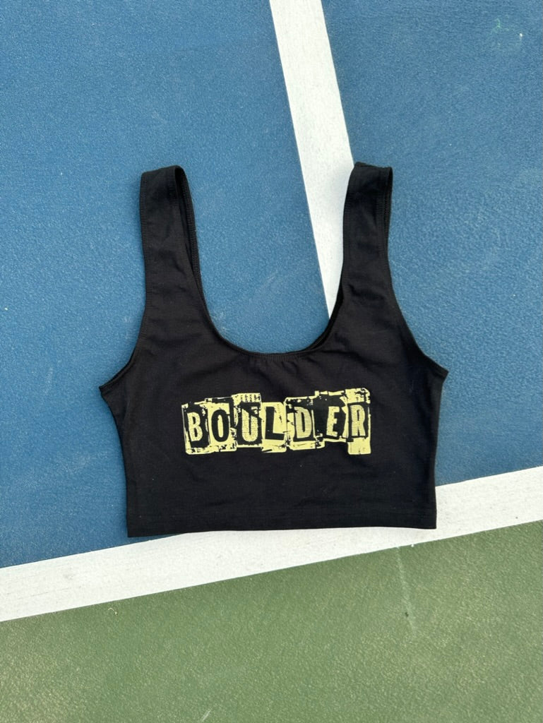Boulder Ransom Crop Spandex Tank