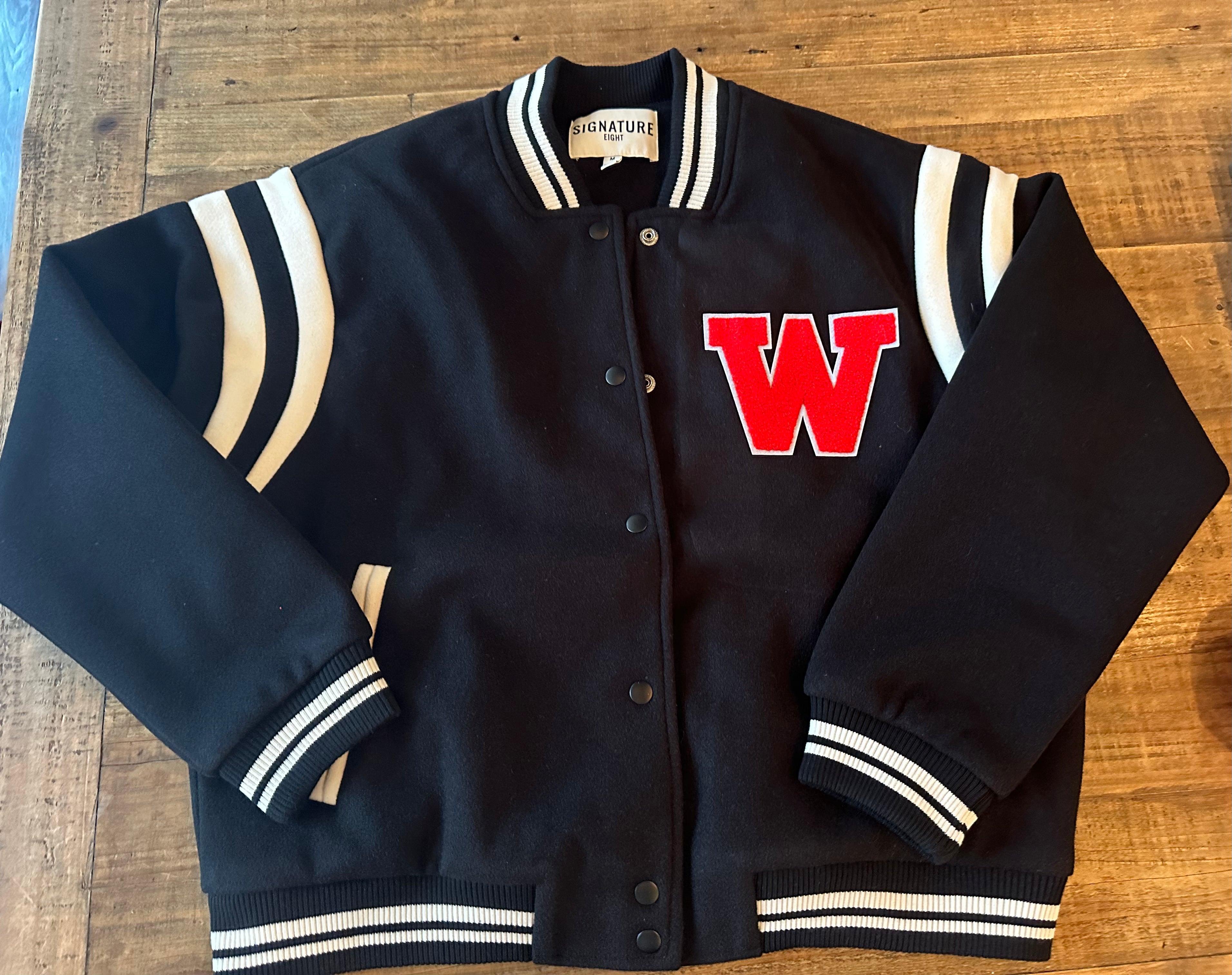 W Patch Varsity Jacket – Recess Apparel