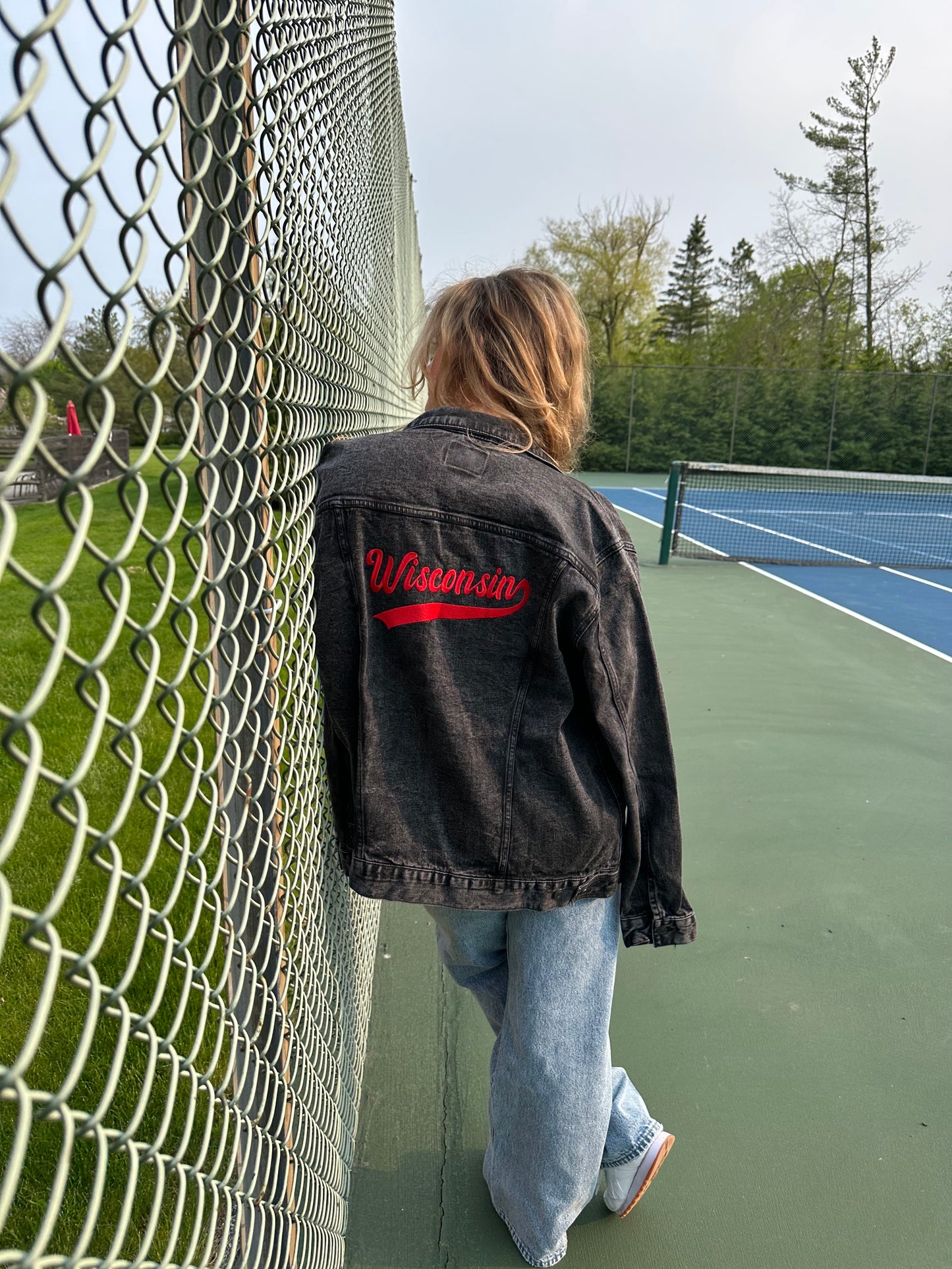 Wisconsin Script Denim Jacket