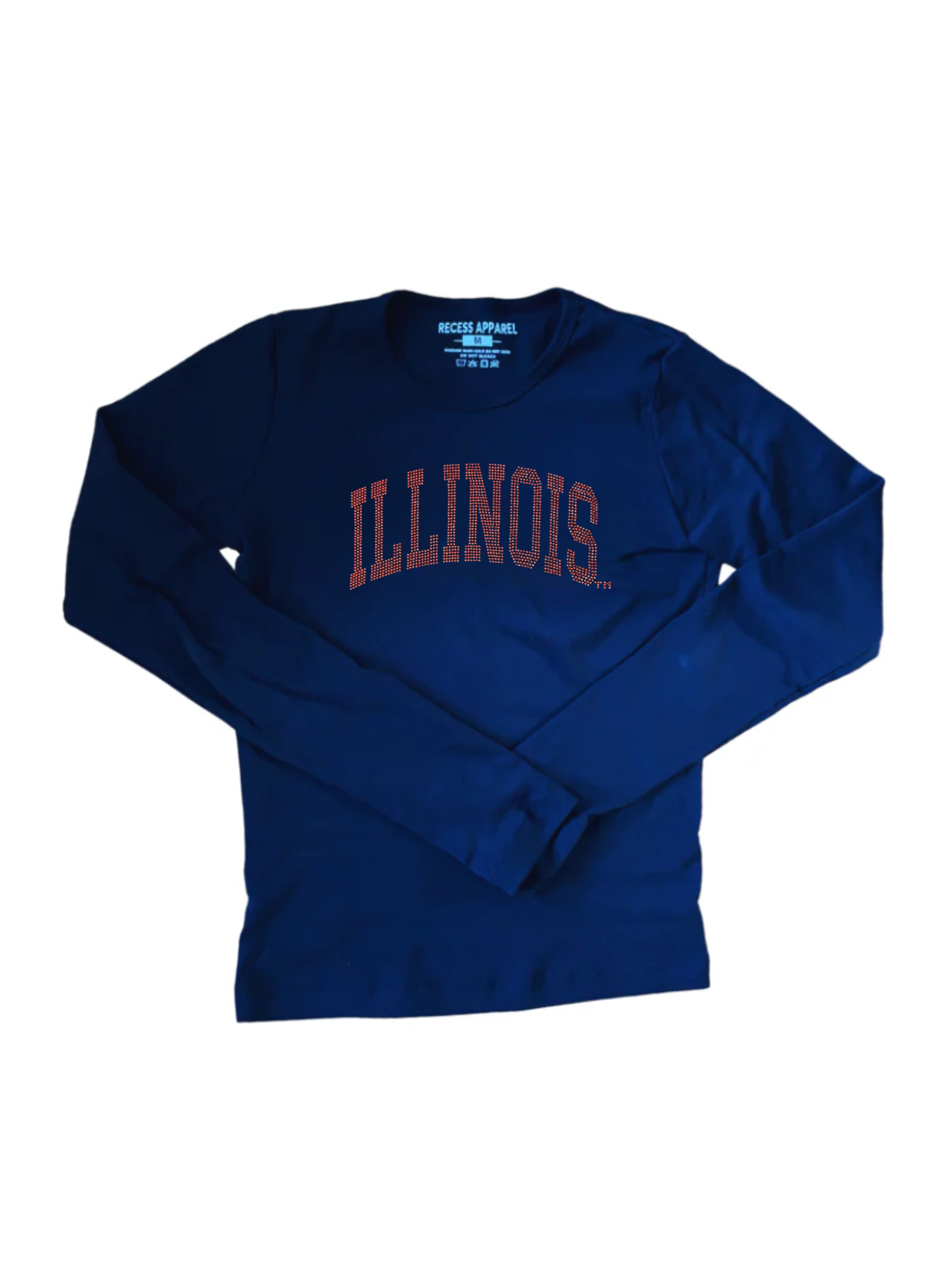 Illinois Rhinestone Freshman Long Sleeve