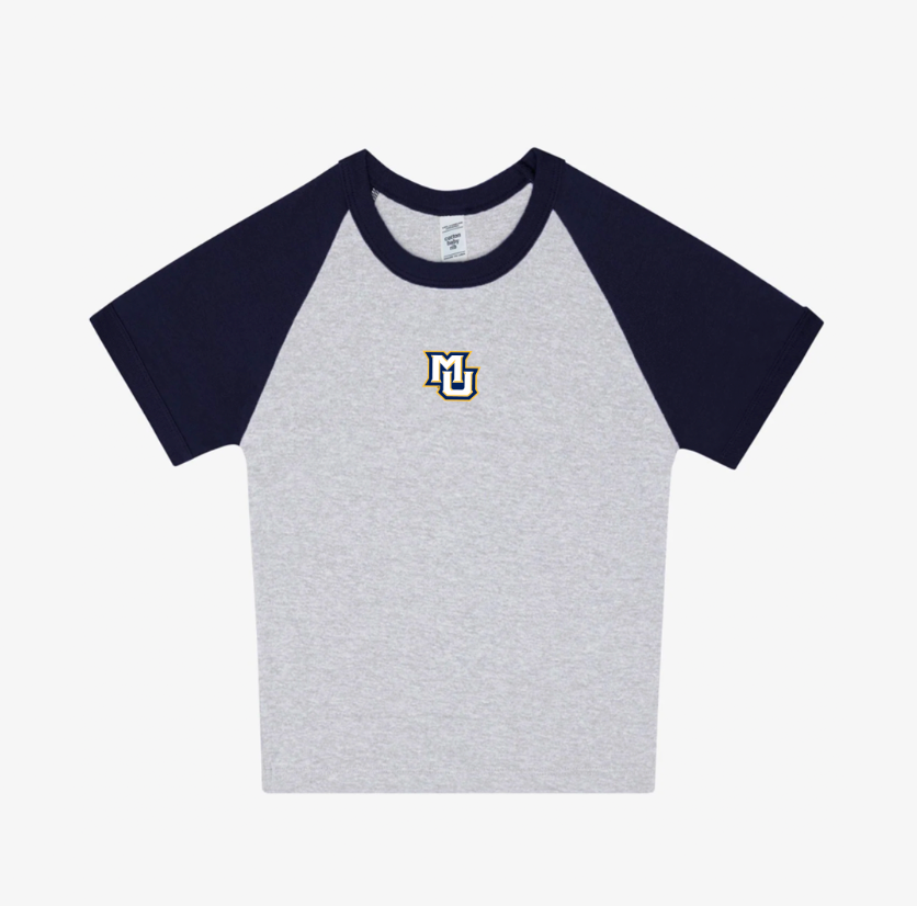Marquette Crop Dugout Tee
