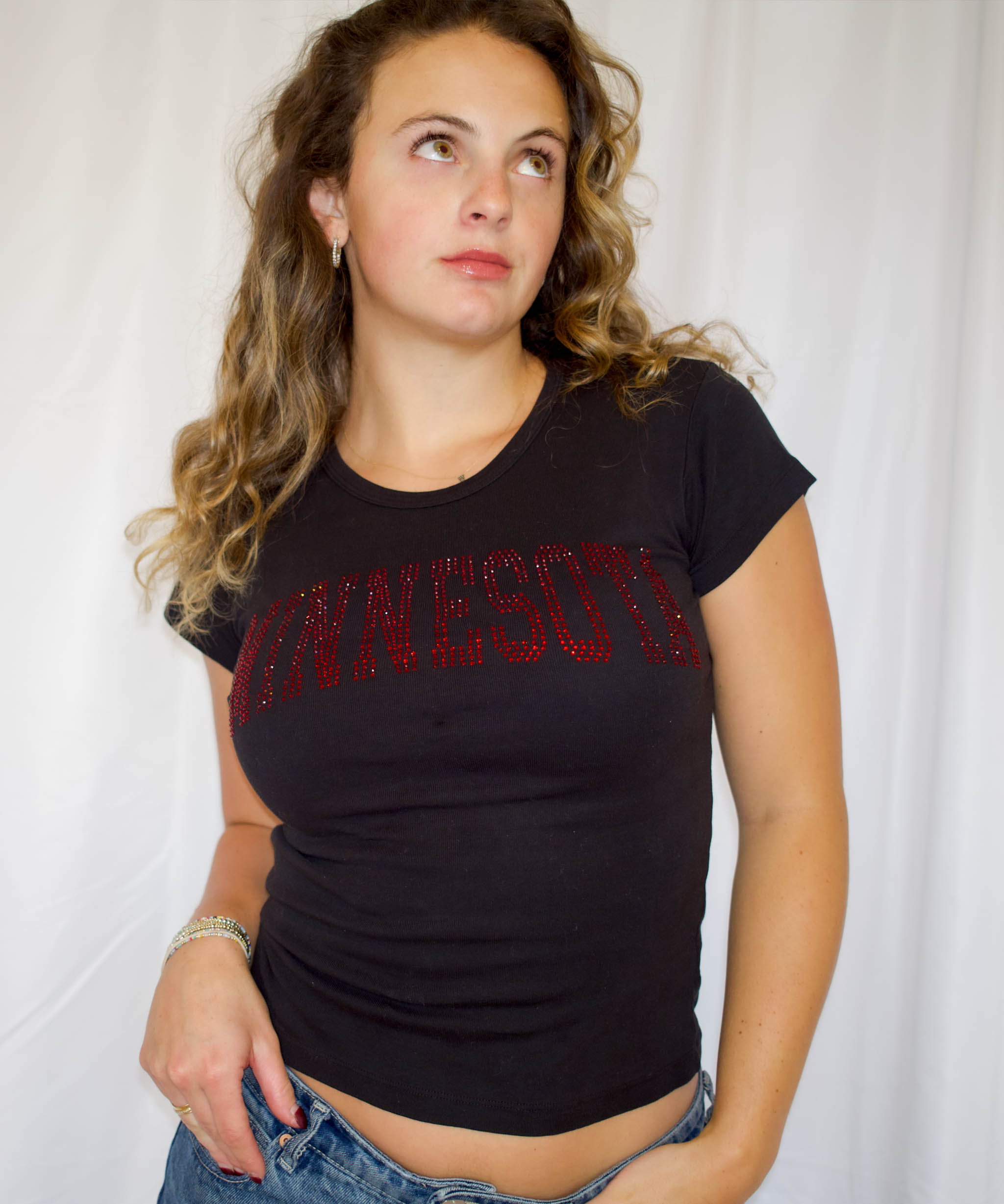 Minnesota Rhinestone Heritage Tee