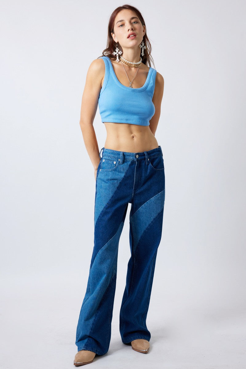 Colorblock Jeans