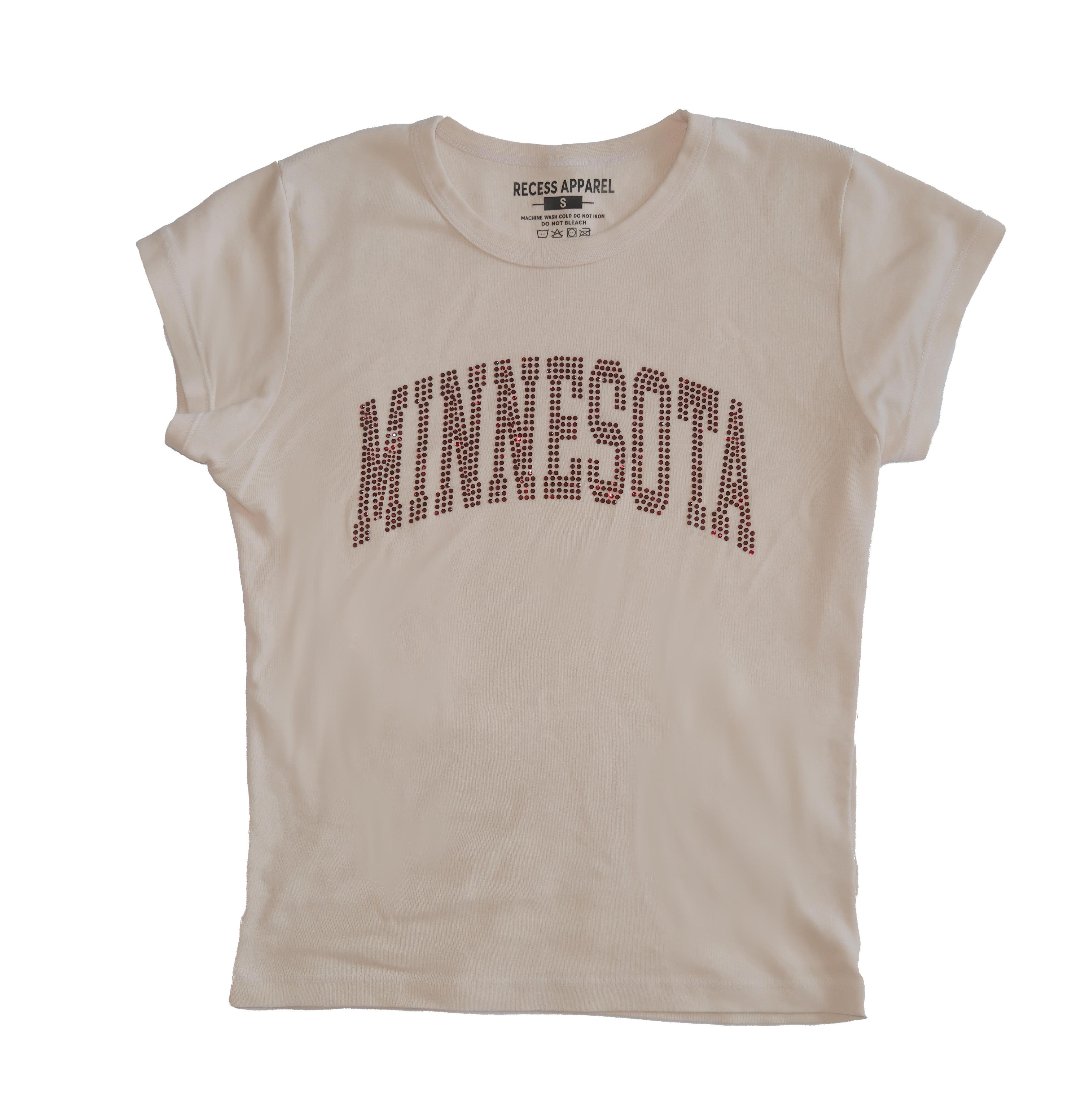 Minnesota Rhinestone Heritage Tee