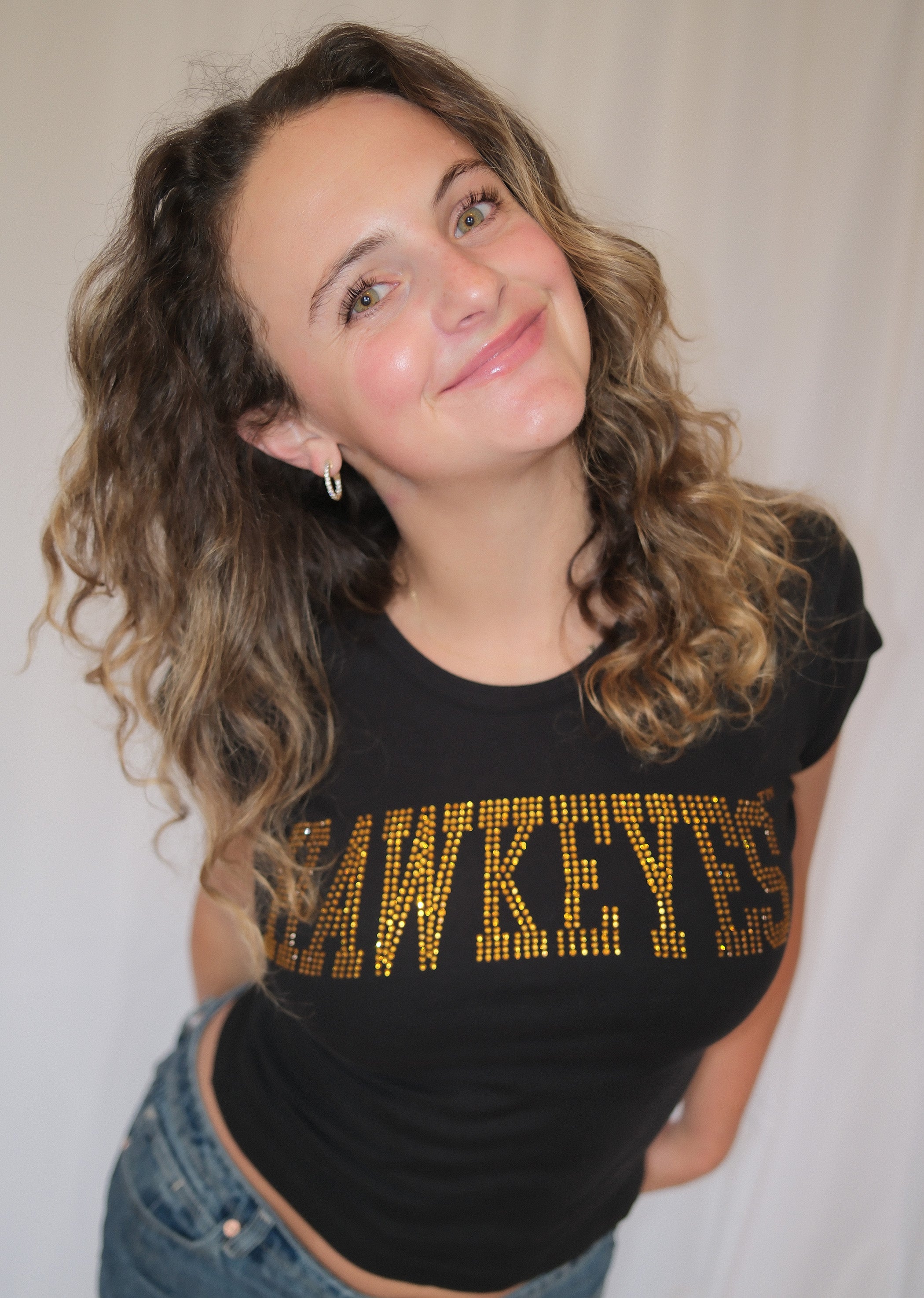 Hawkeyes Rhinestone Heritage Tee