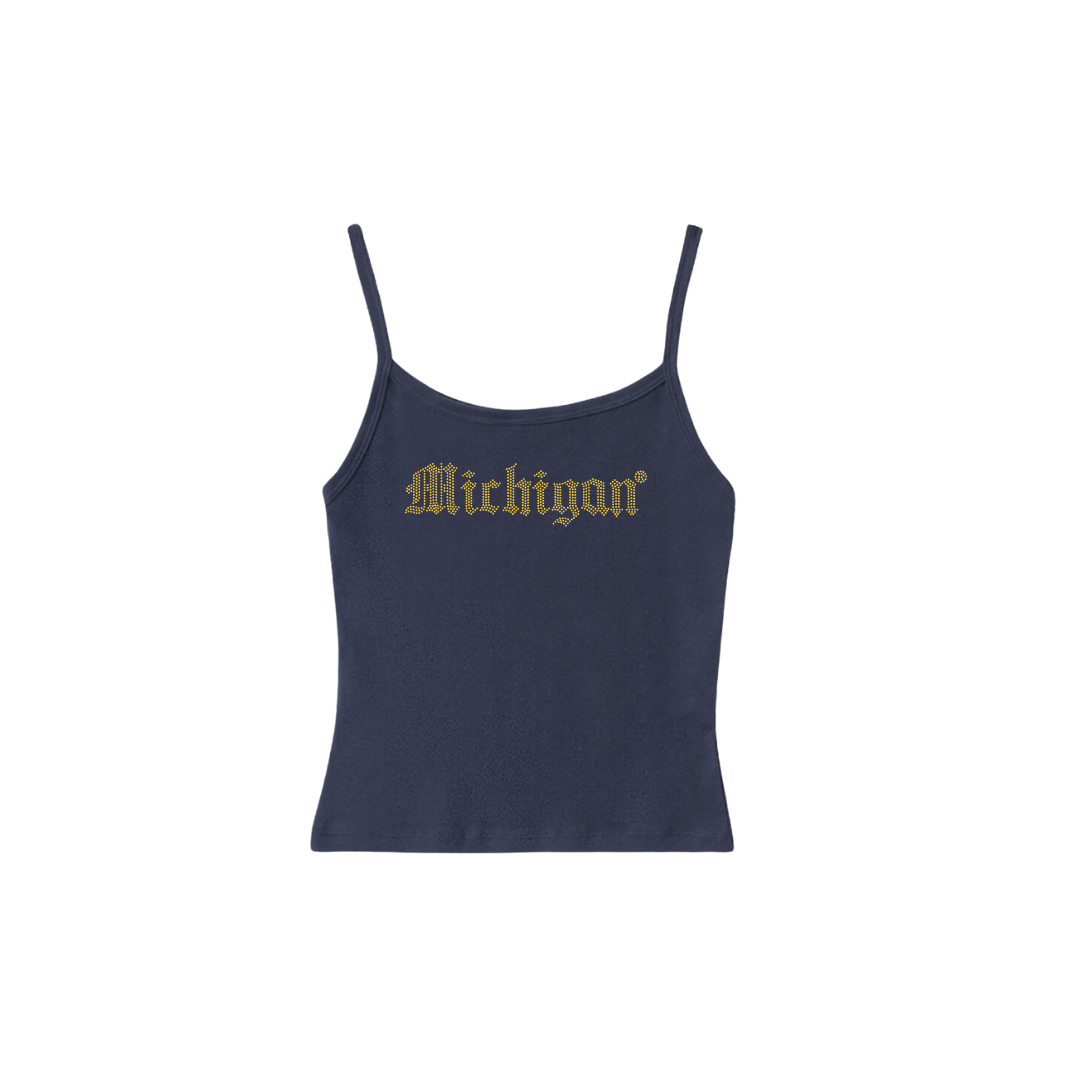 Michigan Rhinestone Everyday Tank – Recess Apparel