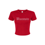 Wisconsin Rhinestone Freshman Tee