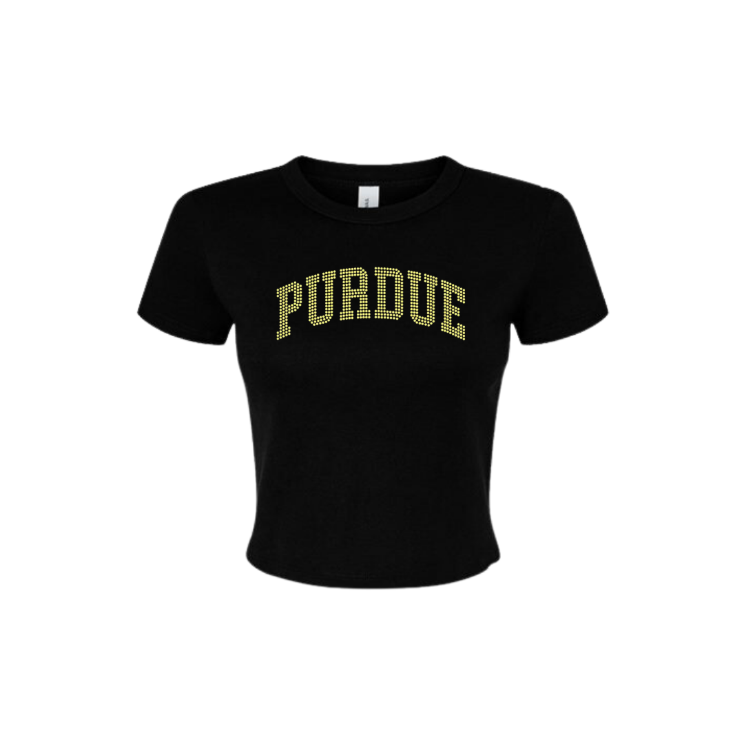 Purdue Rhinestone Freshman Tee