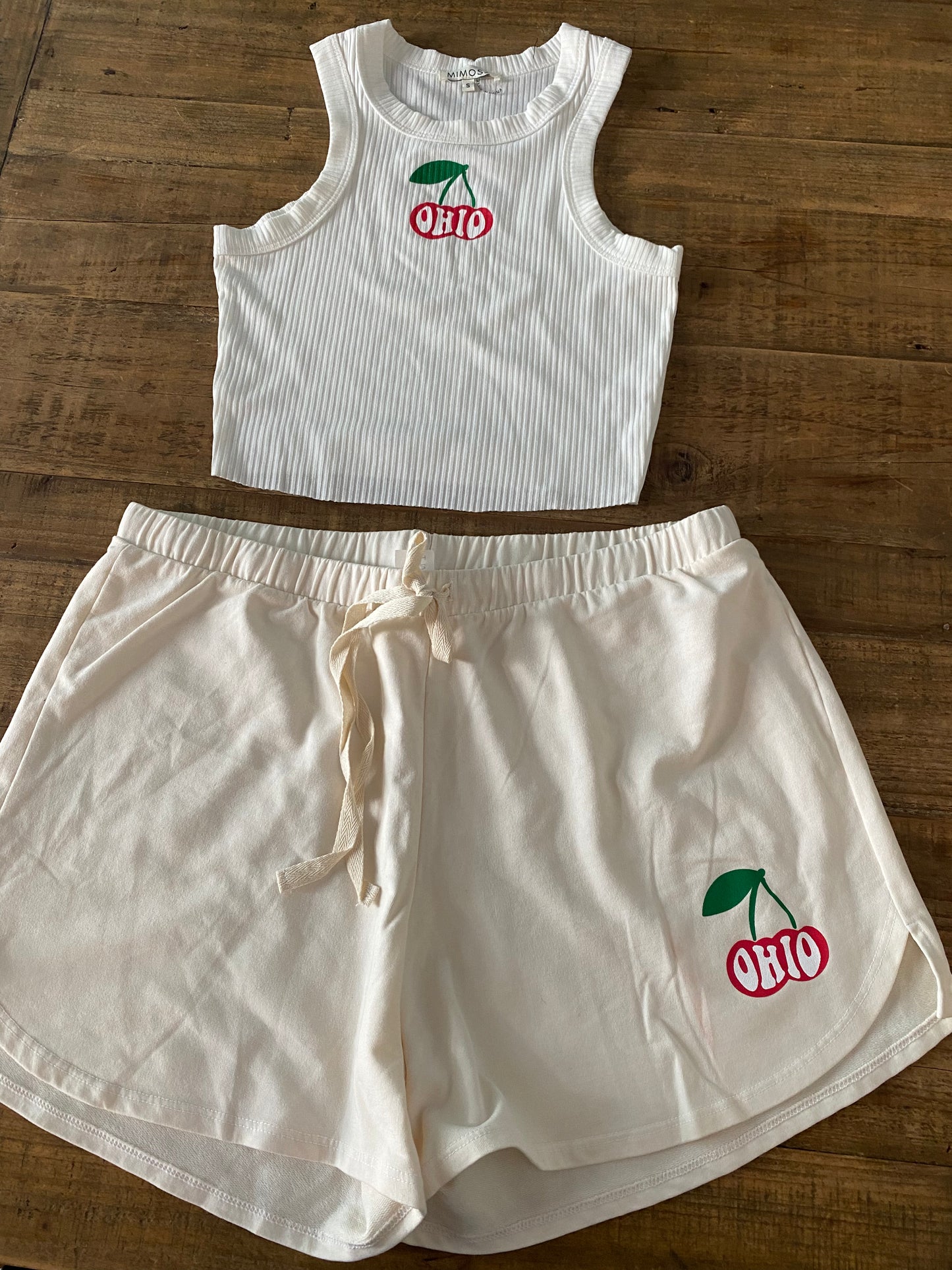 Ohio Cherries Baby Terry Shorts