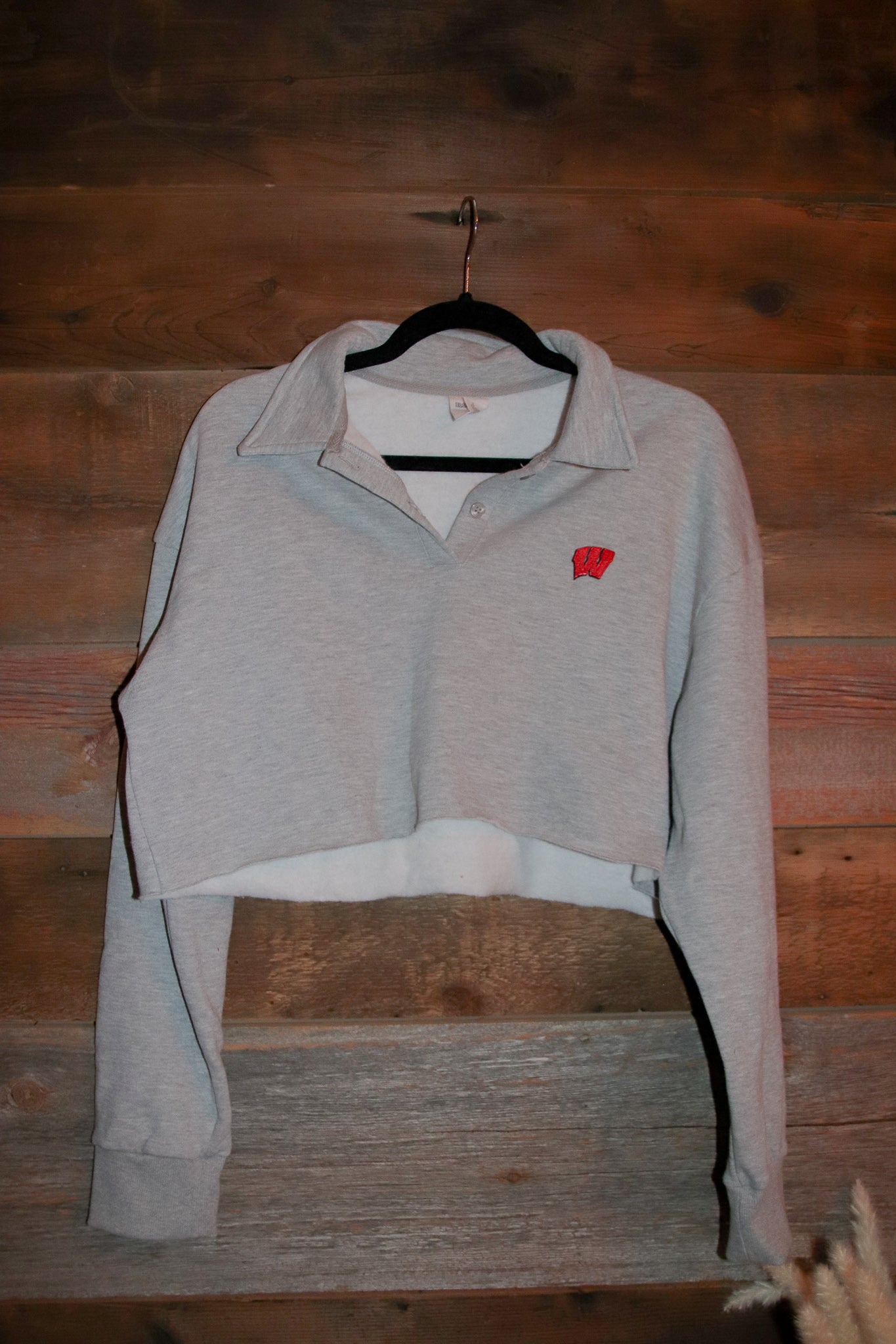 Wisconsin Patch Polo Sweatshirt