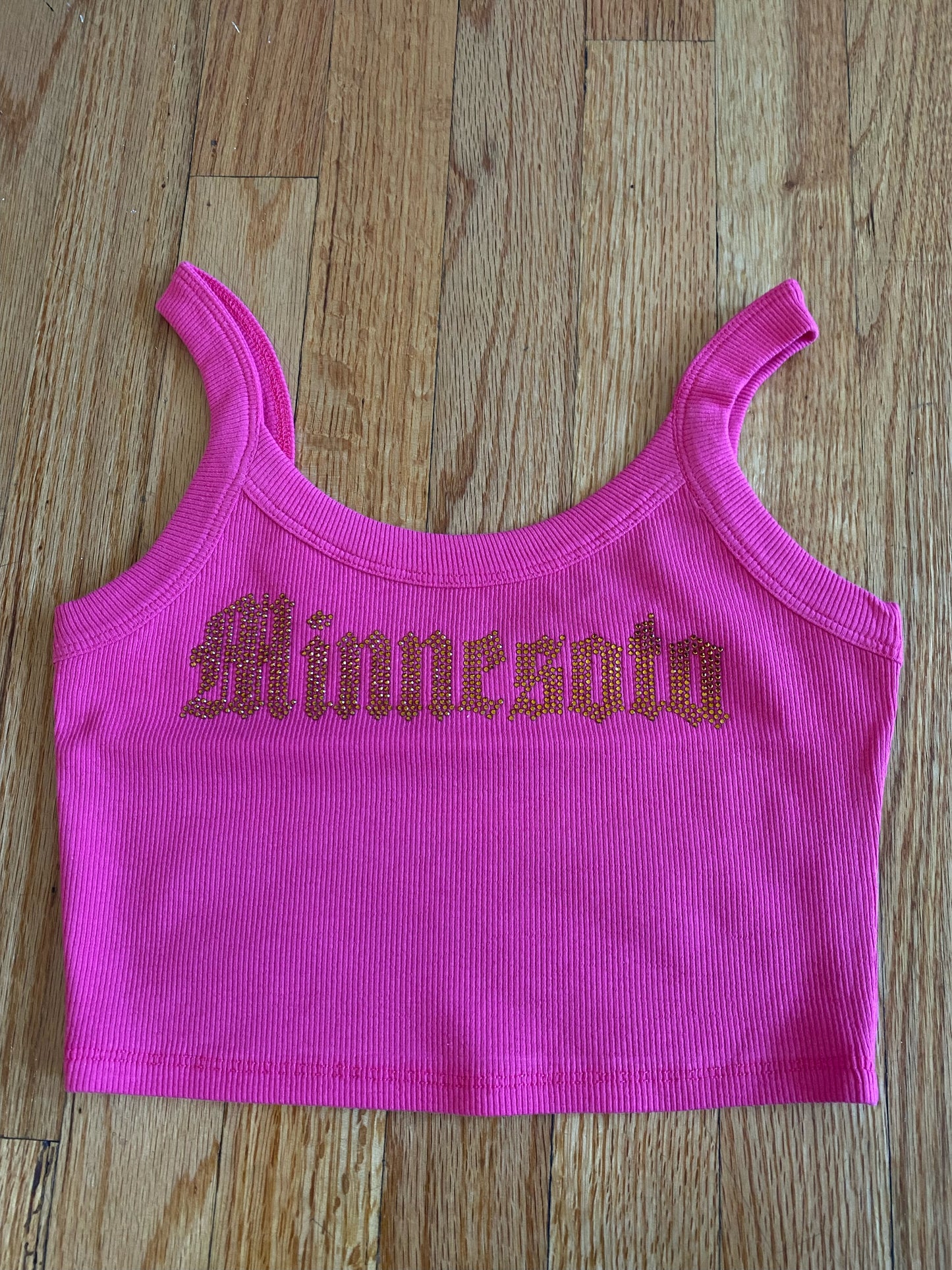 Minnesota Rhinestones Ribbed Cami