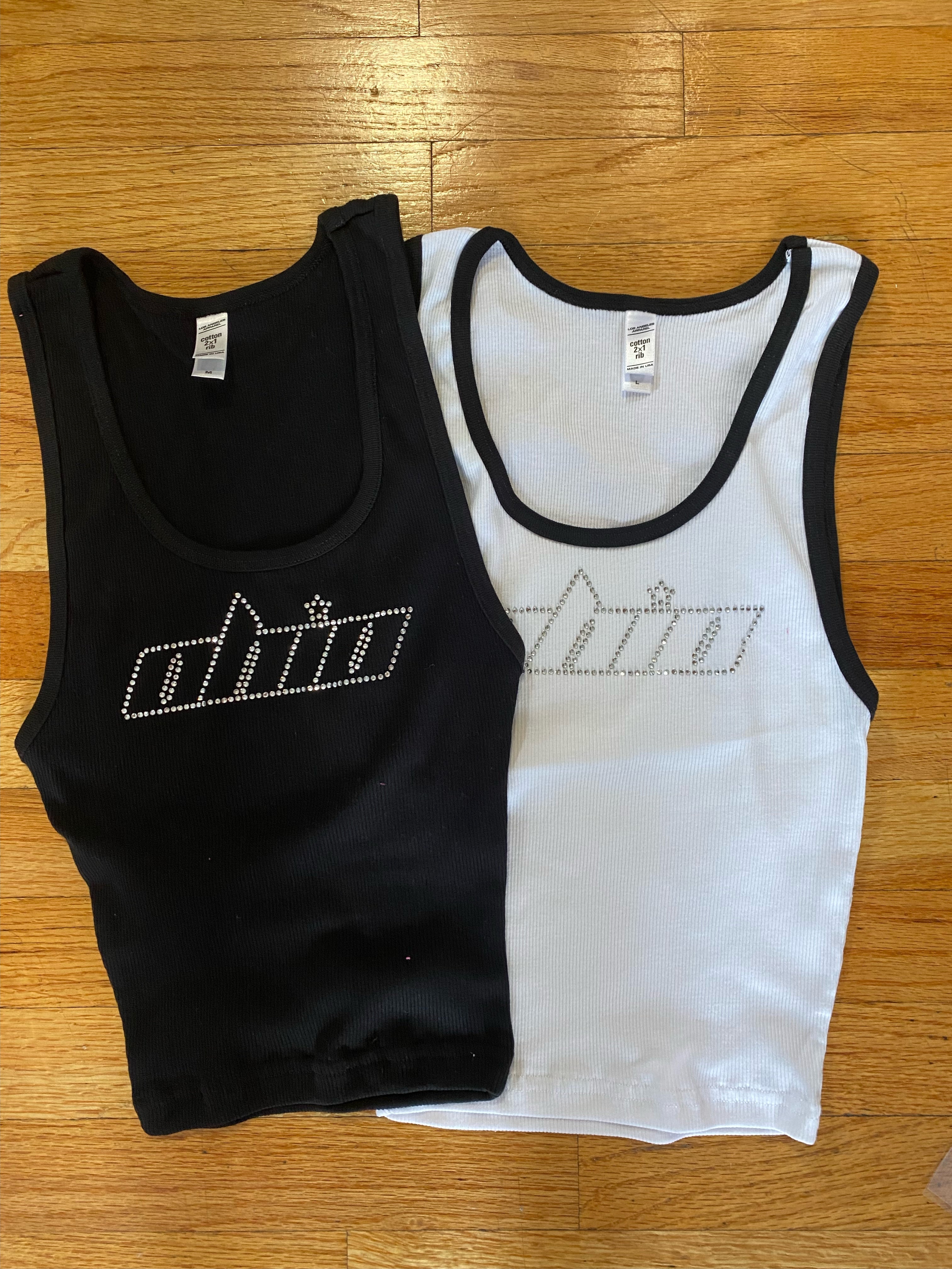 Ohio Rhinestone Ribbed Tank – Recess Apparel