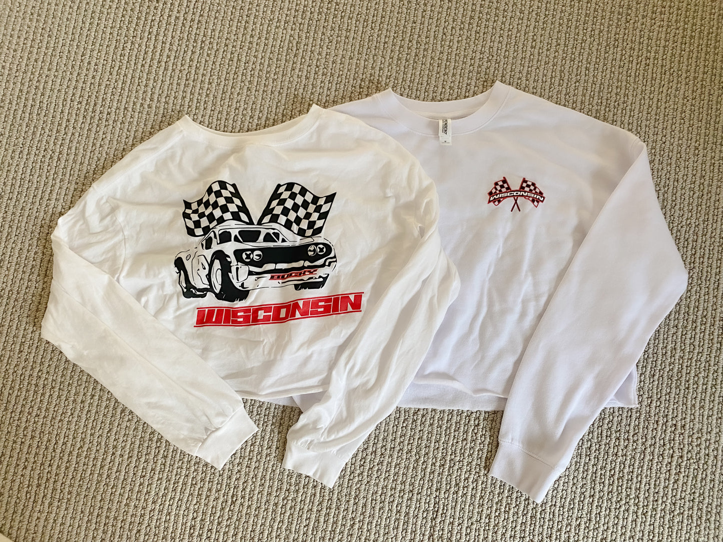 Wisconsin Race Team Crop Long Sleeve