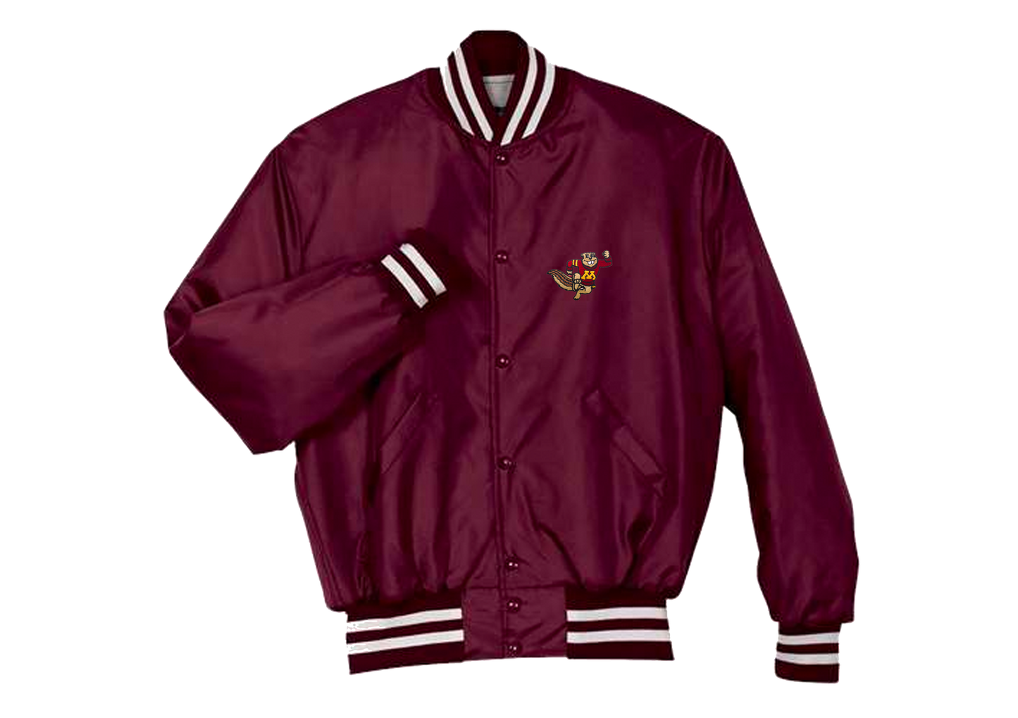 Minnesota Patched Varsity Bomber Jacket