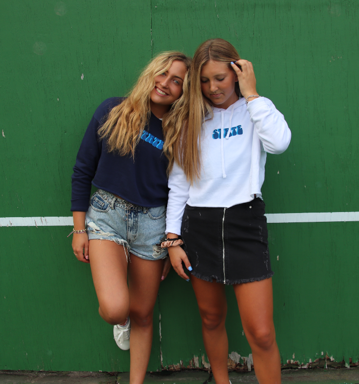 State Bubbly Cropped Hoodie - Recess Apparel LLC