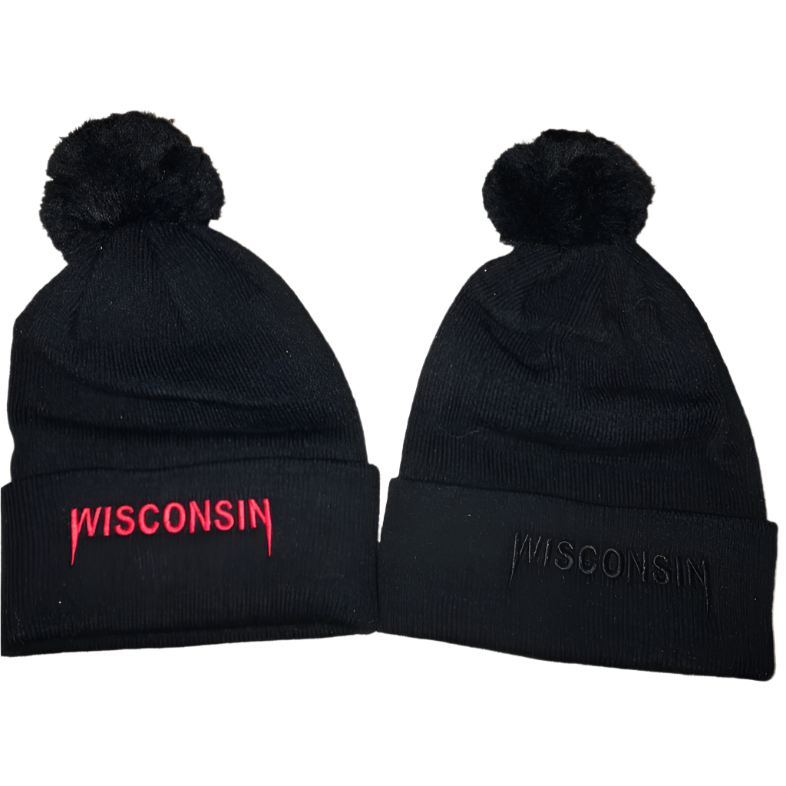 Wisconsin Kanye Embroidered Beanie - Recess Apparel LLC