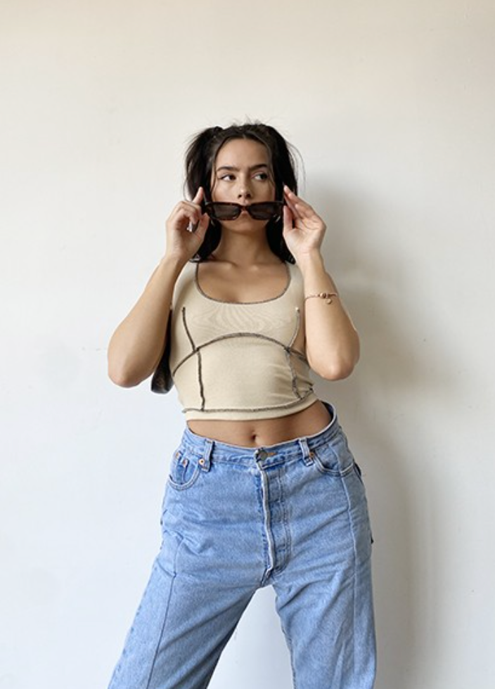 Exposed Stitched Tank