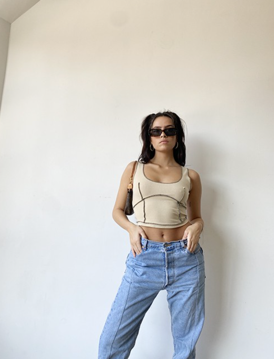 Exposed Stitched Tank