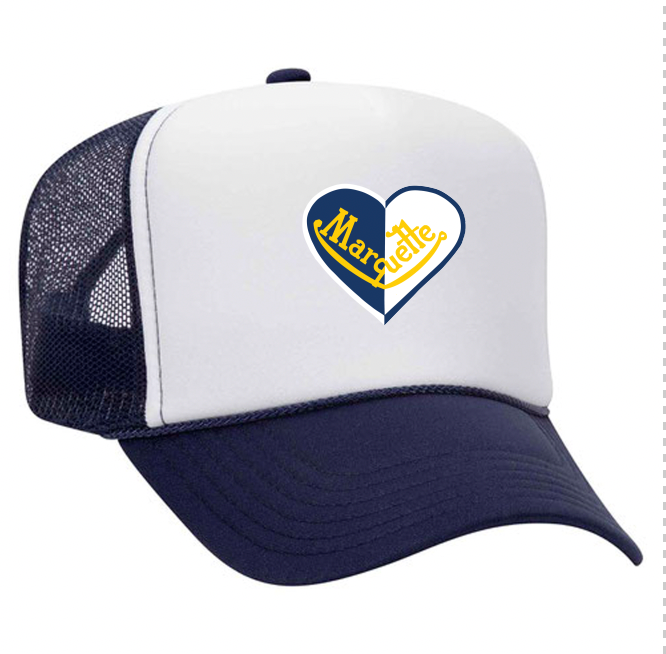 Marquette Split Heart Trucker Hat