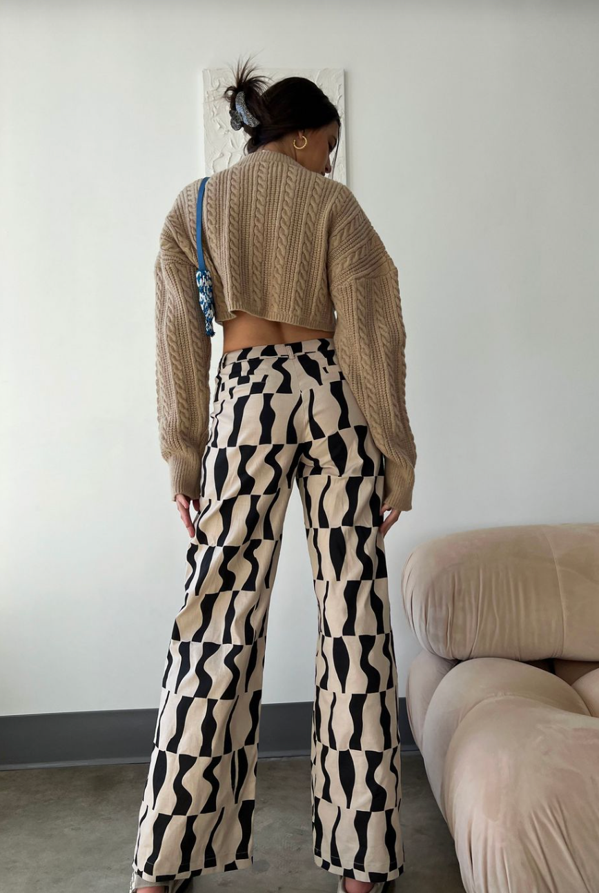 Printed Cotton Trousers