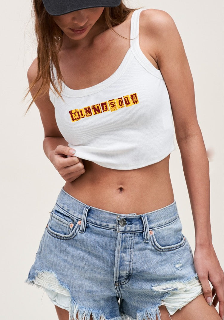 Minnesota Ransom Rib Crop Tank
