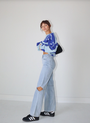 Open Knee Skate Jeans