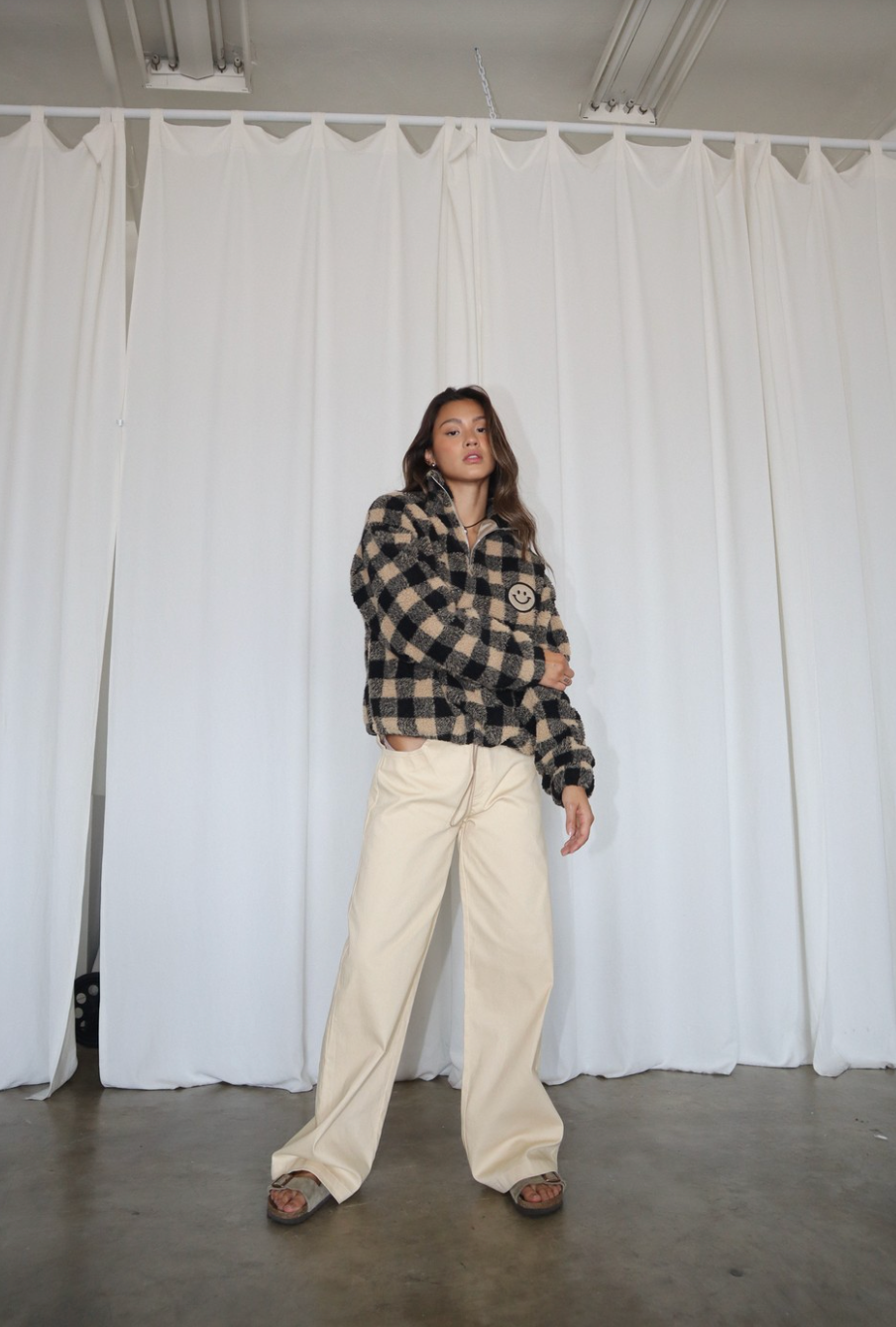 Side Slit Belted Trousers