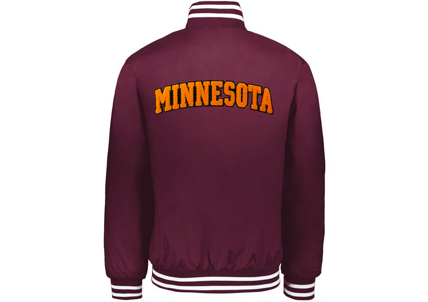 Minnesota Patched Varsity Bomber Jacket