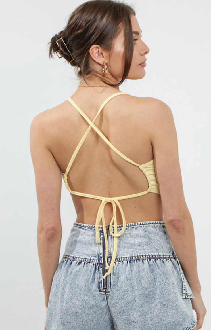 Lemon Bandana Top - Recess Apparel LLC