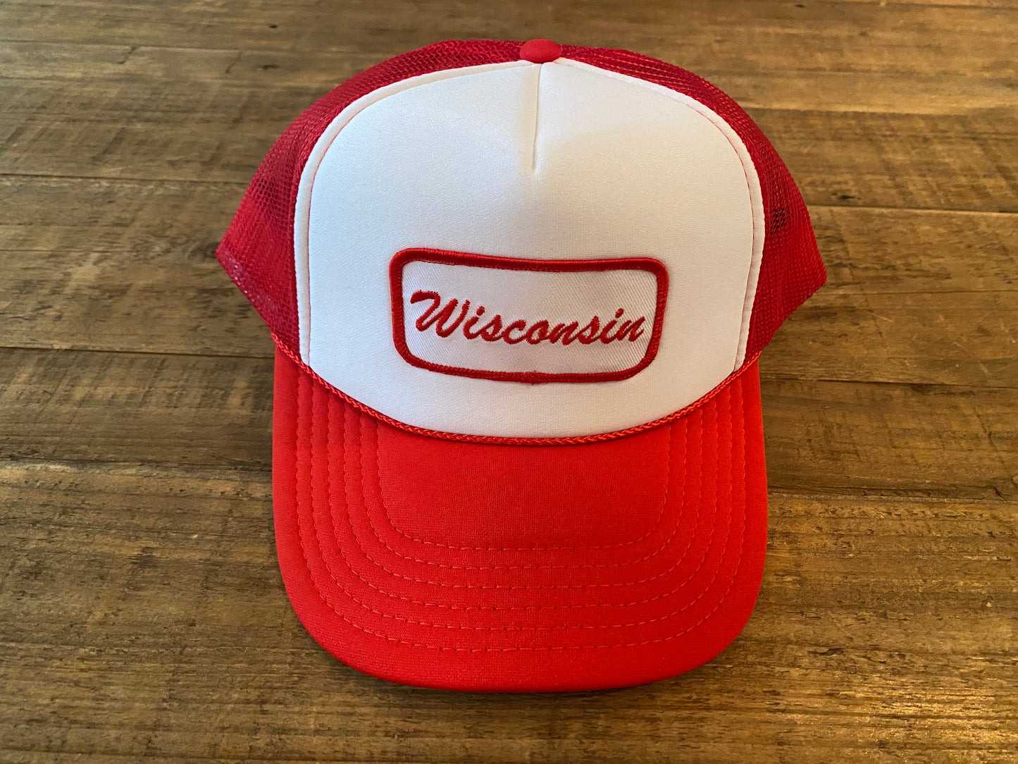 Wisconsin Name Plate Trucker Hat