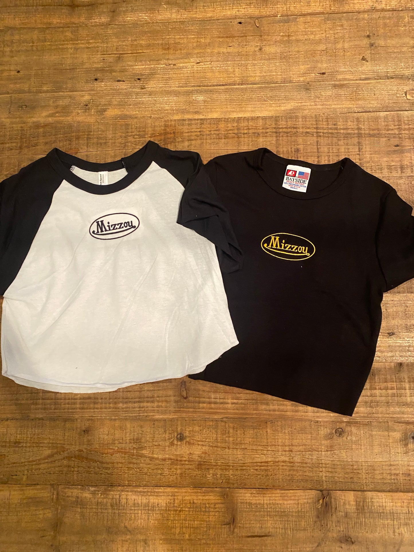 Mizzou Crop Baseball Tee