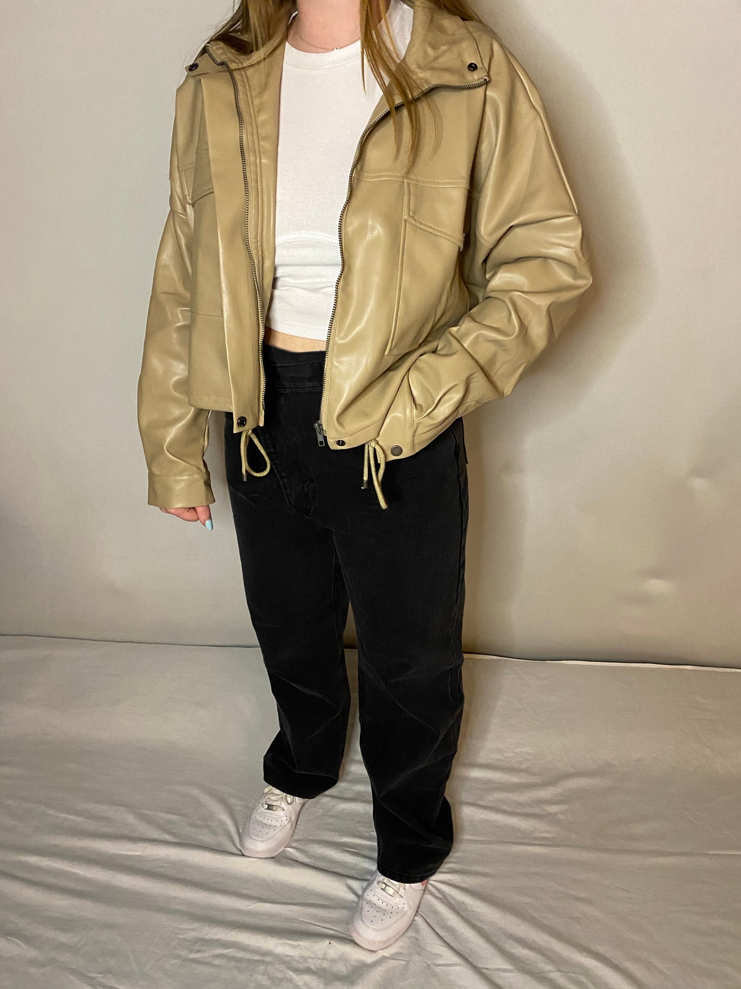 Piper Leather Crop
