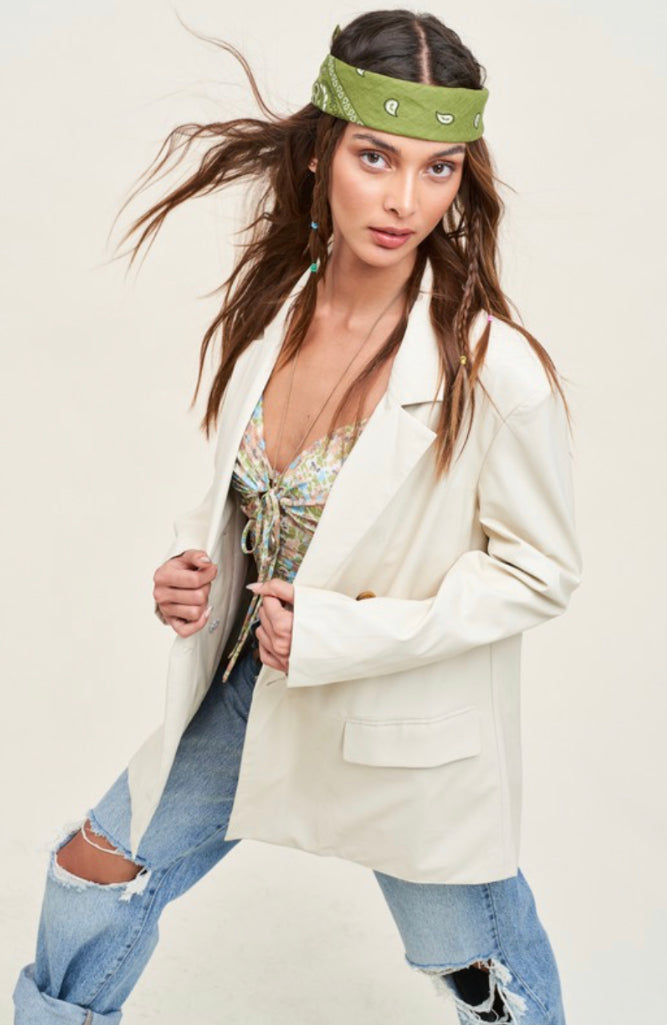 Axel Leather Blazer