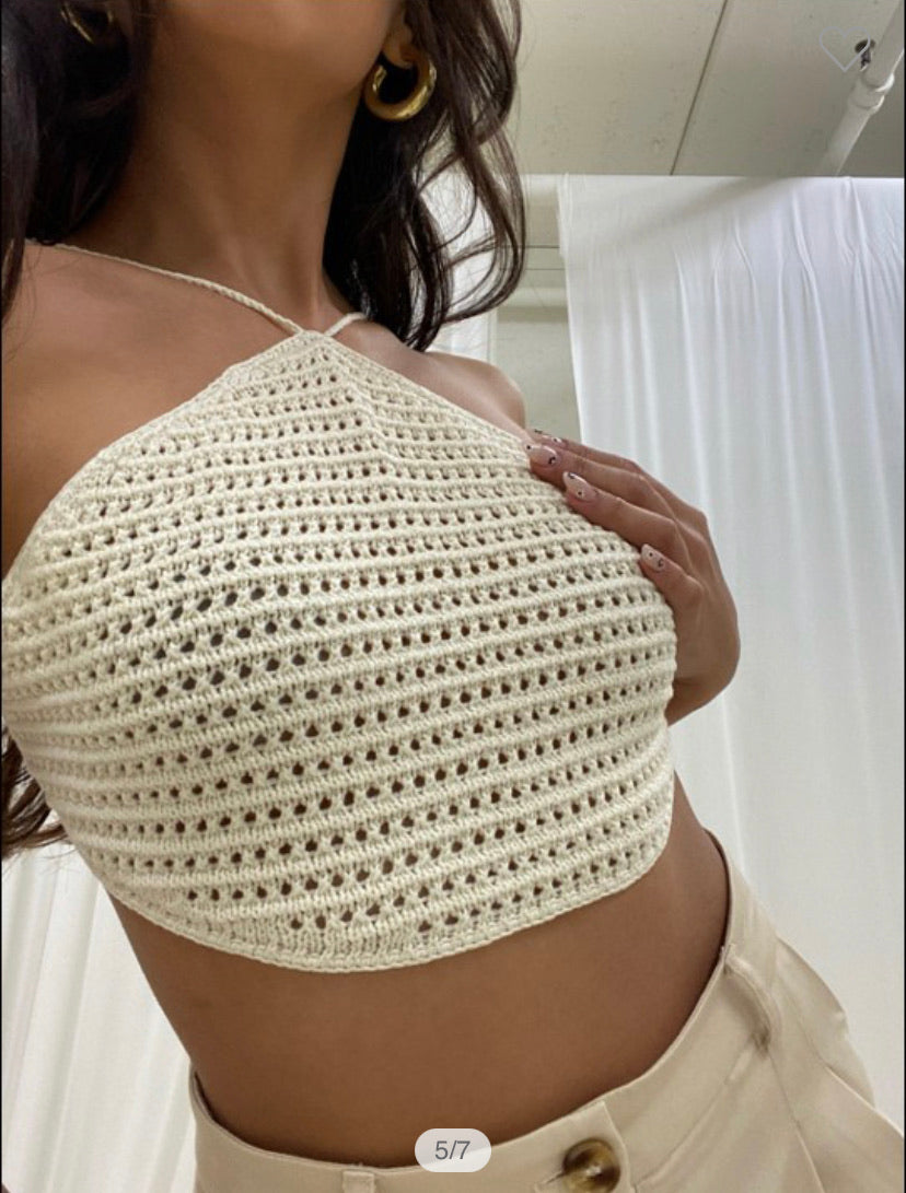 Macey Crochet Halter