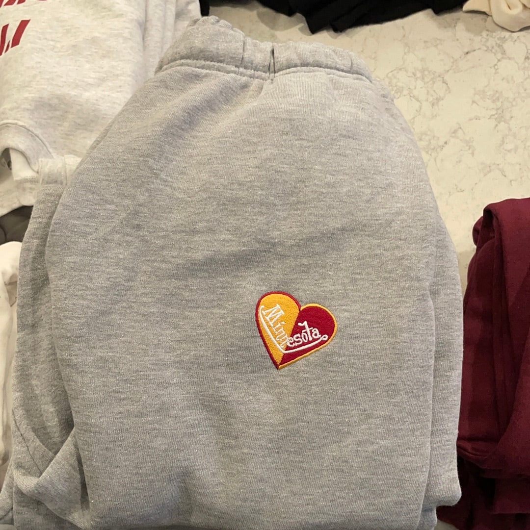 Minnesota Split Heart Sweatpants