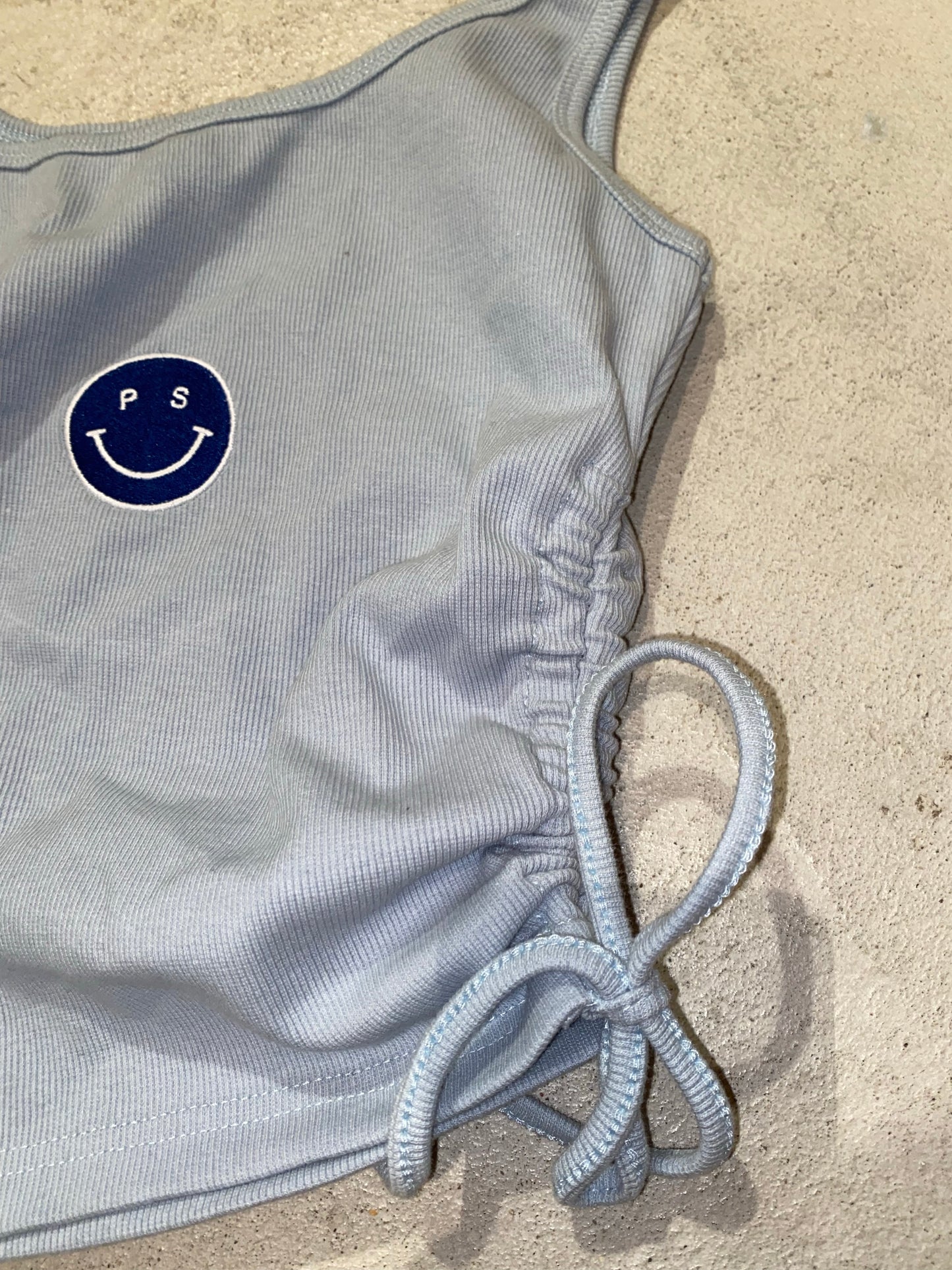 Sky Smile Sinched Tank