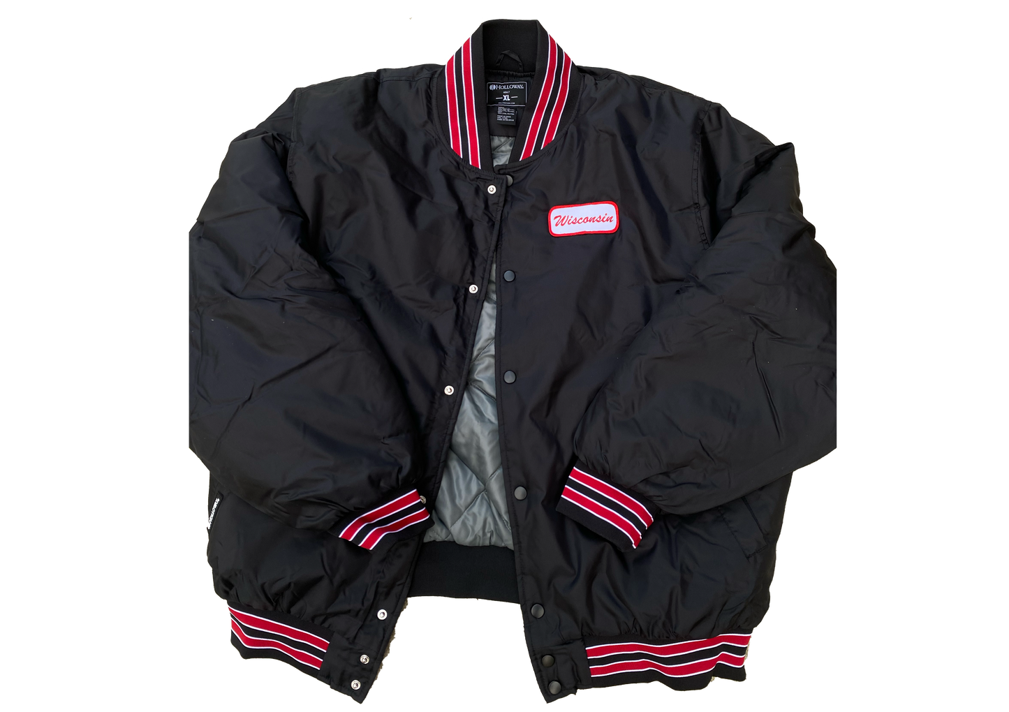 Wisconsin Name Plate Varsity Bomber Jacket