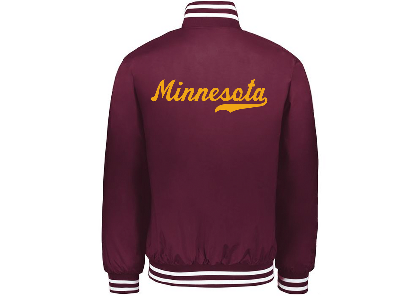 Minnesota Patched Varsity Bomber Jacket