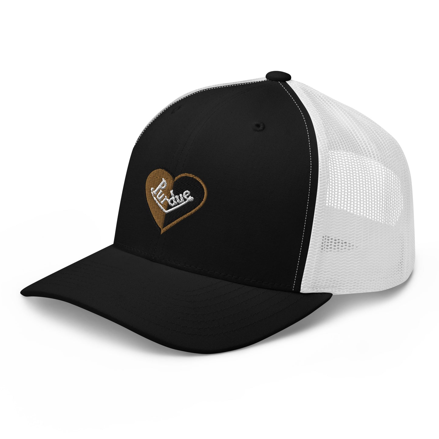 Purdue Split Heart Trucker Hat