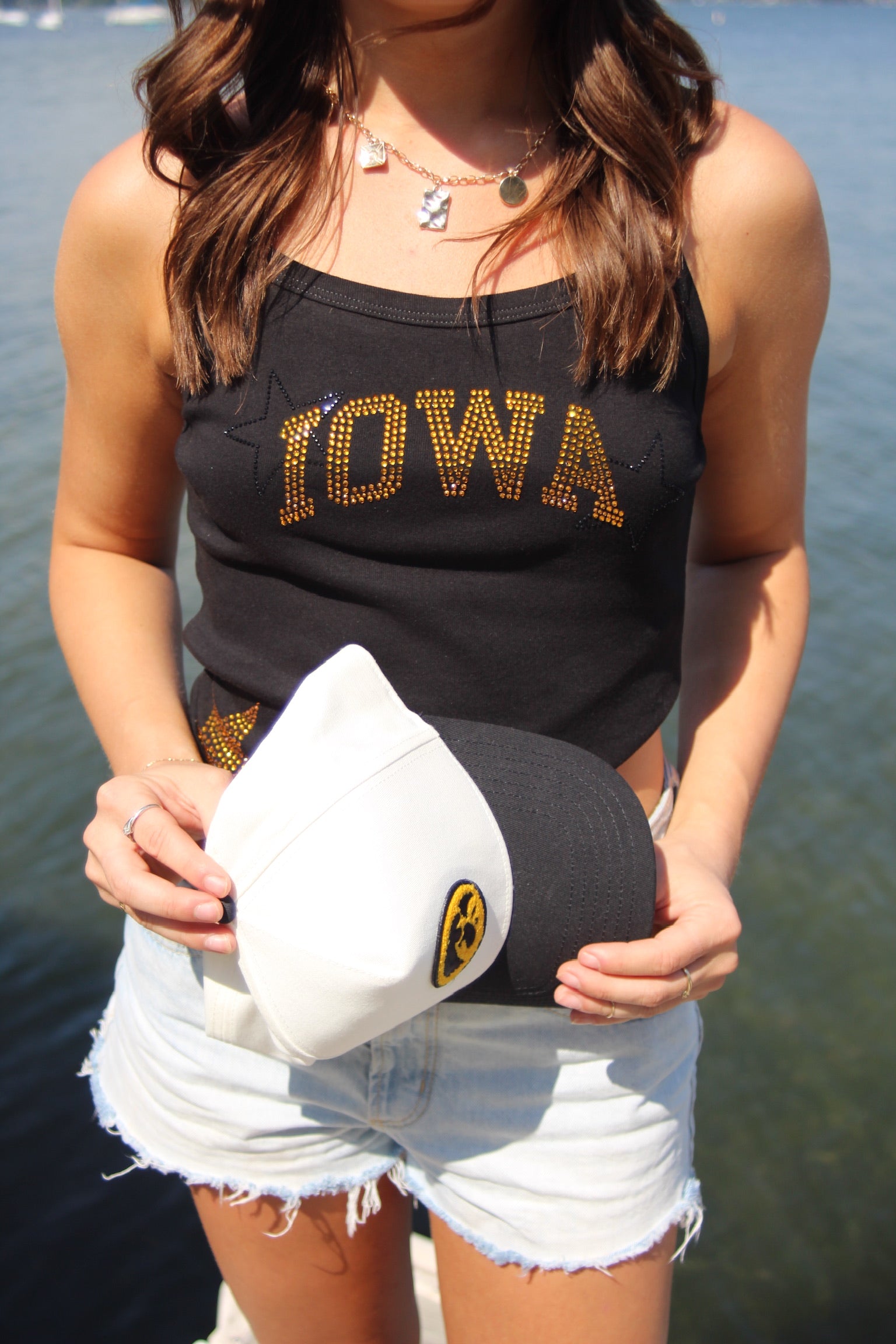 Iowa Star Rhinestone Everyday Tank