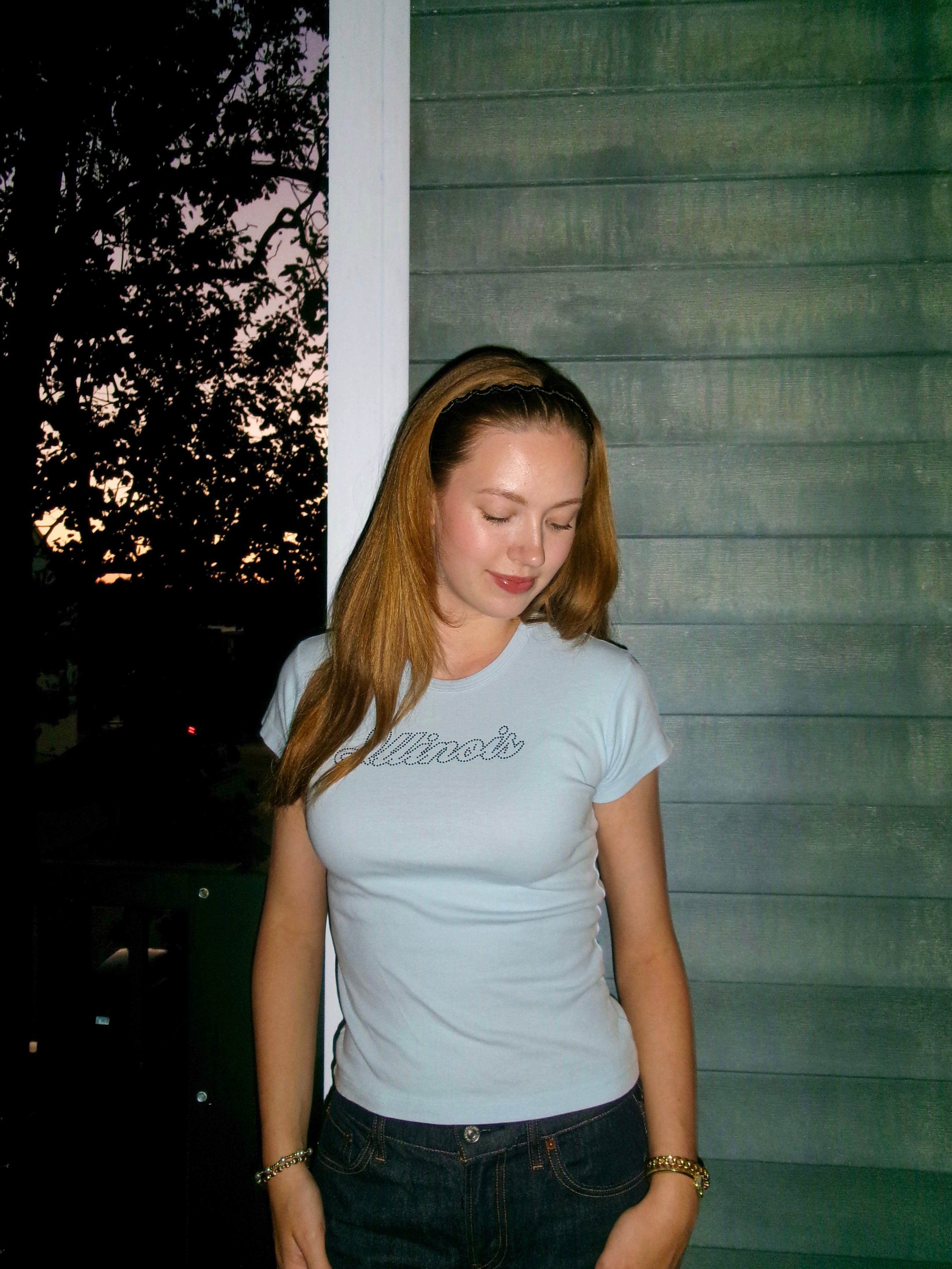Illinois Script Rhinestone Heritage Tee
