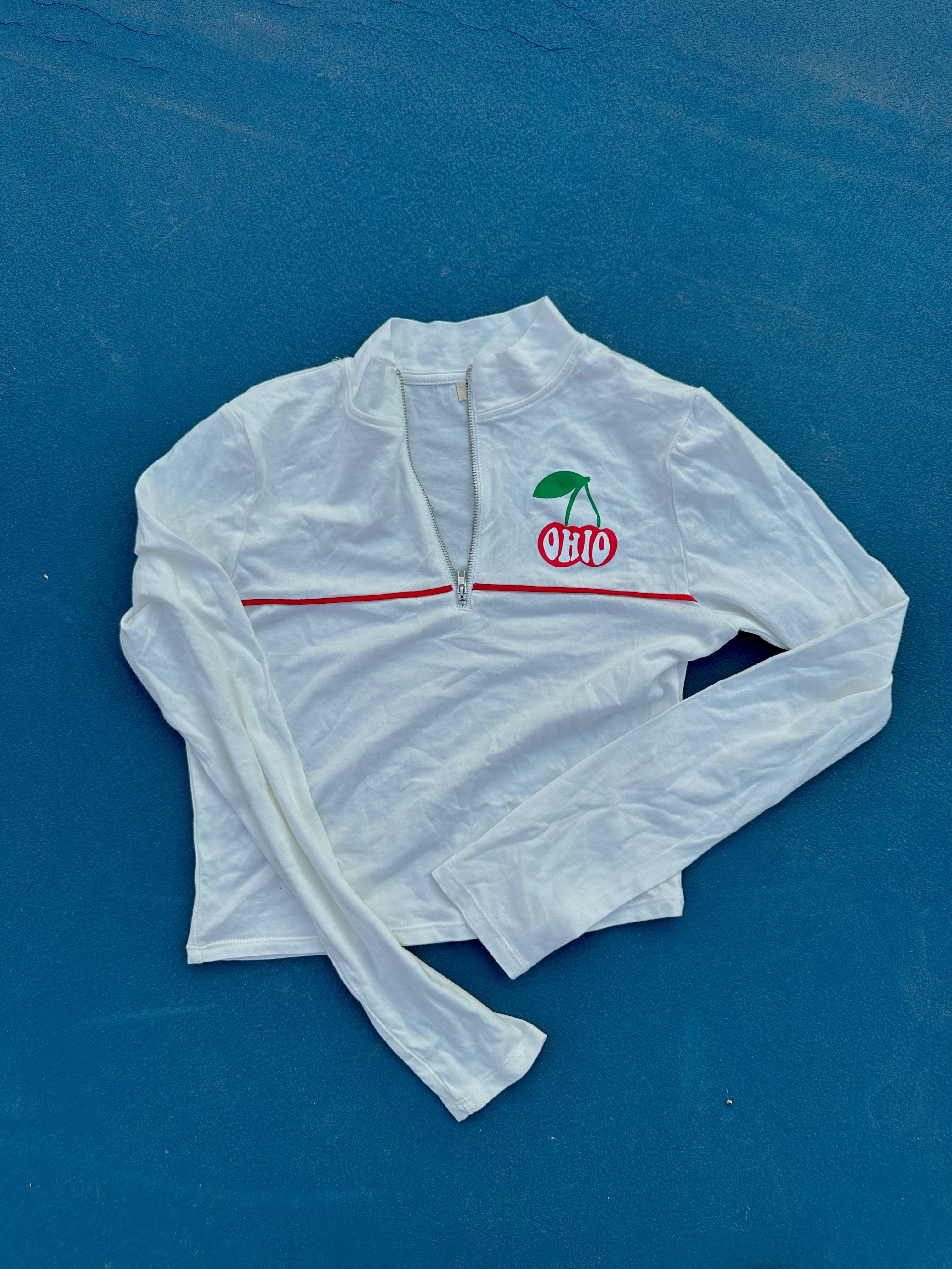 Ohio Cherries 1/4 Zip - Recess Apparel LLC