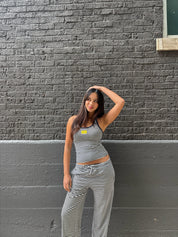 Michigan Stripe Halter Top